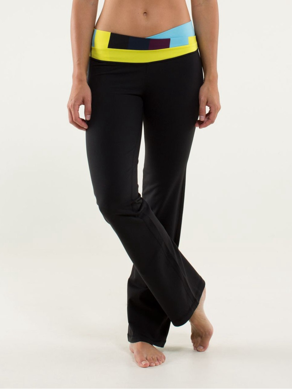 Lululemon Astro Pant (Regular) Black/Blue Moon/Pow Stripe Split Pea